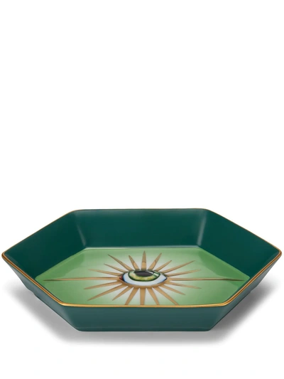 L'objet X Lito Evil-eye Tray In Green