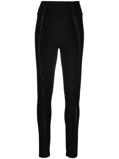 Philipp Plein High-waist Logo Leggings In Black