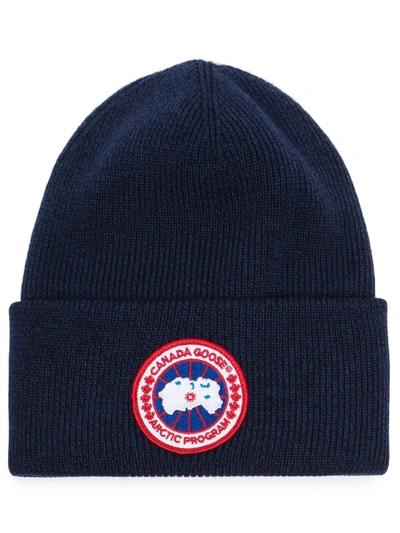 Canada Goose Arctic Wool Beanie In Blue