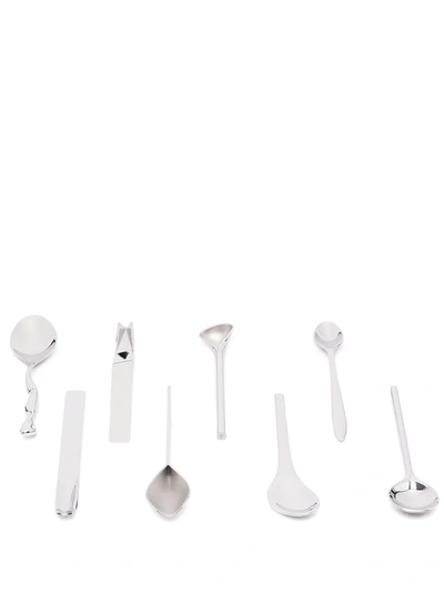 Alessi Il Caffè/tè Set Of Spoons In Silver