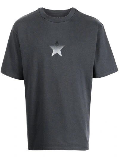 Agnès B. Star Print T-shirt In Grey
