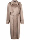 JOSEPH DOUBLE-BREASTED TRENCH-COAT
