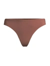 Skin Genny Whisper Weight Thong In Walnut