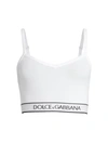 DOLCE & GABBANA WOMEN'S LOGO BAND CROP TOP,400014548529