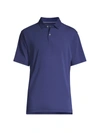 Peter Millar Drirelease Natural Touch Polo Shirt In Atlantic Blue