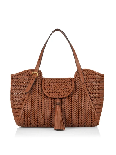 Anya Hindmarch Neesonブラウンレザートートバッグ 41541720?w=400