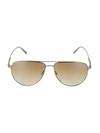Brunello Cucinelli Men's Disoriano 58mm Pilot Sunglasses In Antique Gold