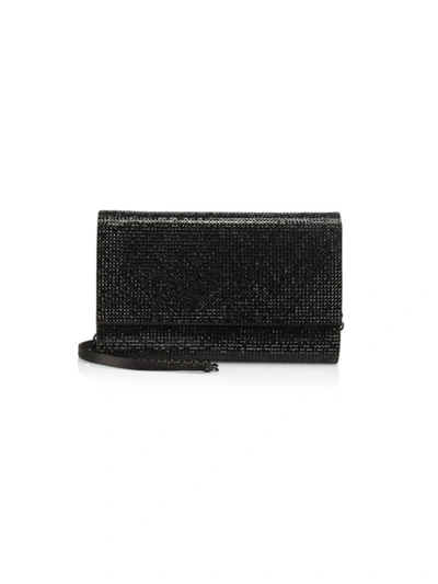 Judith Leiber Fizzoni Crystal Clutch In Black