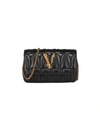 Versace Women's Virtus Quilted Leather Shoulder Bag In Black Multi