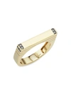 SORELLINA WOMEN'S 18K YELLOW GOLD & DIAMOND BAR RING,400014470174
