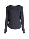 L'etoile Sport Women's Golf & Tennis Perforated Back Top In Navy