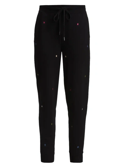 Rails Oakland Star-embroidered Knitted Sweatpants In Black