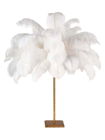 Regina Andrew Josephine Feather Table Lamp In White