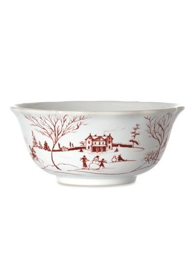 Juliska Country Estate Winter Frolic Ruby Cereal Ice Cream Bowl