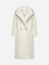 Max Mara Teddy Bear Icon Wool And Alpaca Blend Coat In White