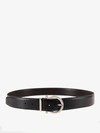 Ferragamo Reversible Leather Belt In Black