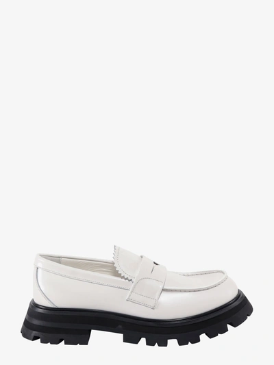 Alexander Mcqueen Leather Loafer In White