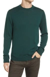 Nordstrom Washable Merino Crewneck Sweater In Green Sycamore