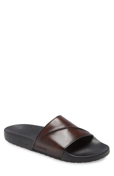 Magnanni Playa Stitch Slide Sandal In Tabaco | ModeSens display picture 1