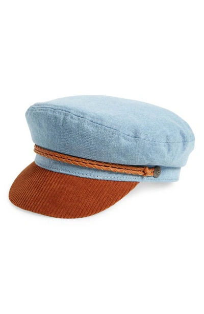 Brixton Ashland Baker Boy Cap In Blue