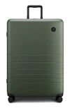 Monos 30-inch Large Check-in Spinner Luggage In Olive Green