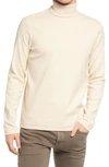 Ag Canon Cotton Turtleneck In White Cream