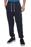 Nike Dri-fit Standard Issue Joggers In College Navy/ Pale Ivory