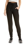 Hue Wearever Curbside Pleated Drawstring Pants In Black