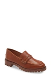 Madewell The Corinne Lugsole Loafers In Dried Maple