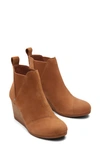 Toms Kelsey Wedge Bootie In Medium Brown