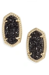 Gold Black Drusy