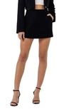 Grey Lab Velvet Skort In Black