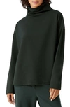 EILEEN FISHER FUNNEL NECK PONTE KNIT TOP,F1TJH-T5758M