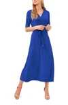 Chaus Lisa Tie Waist Dress In Blue