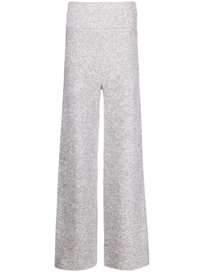 Off-white Languid Wide-leg Trousers In White