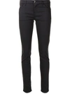 Emporio Armani Low-rise Skinny Jeans In Schwarz