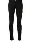Emporio Armani Low-rise Skinny Jeans In Schwarz