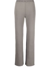 Off-white Arrow-waistband Trousers In Grün