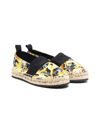 VERSACE BAROCCOFLAGE LOGO-EMBROIDERED ESPADRILLES