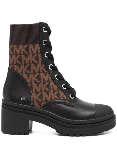 Michael Michael Kors Brea Monogram-print Ankle Boots In 7