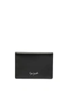 Discord Yohji Yamamoto Logo-print Bi-fold Leather Wallet In 黑色