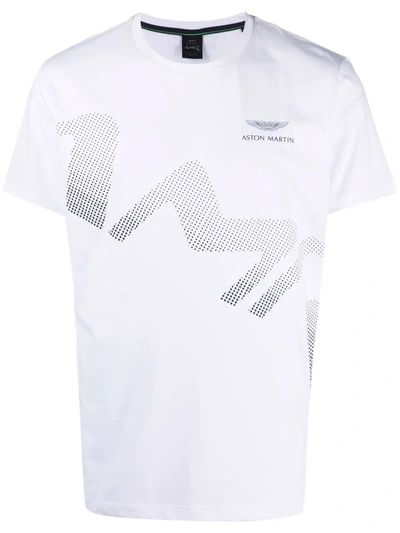 Hackett Aston Martin Logo-print T-shirt In 白色