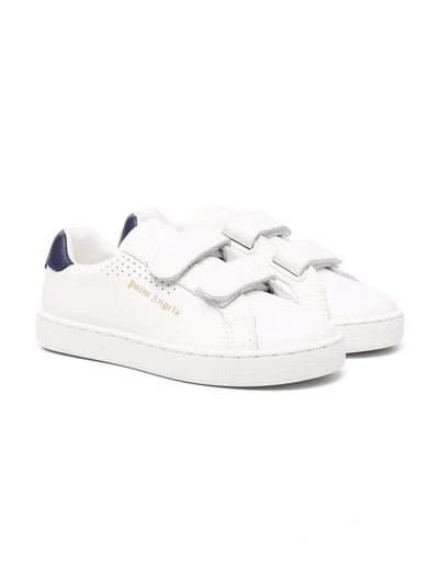 Palm Angels White Leather Sneakers