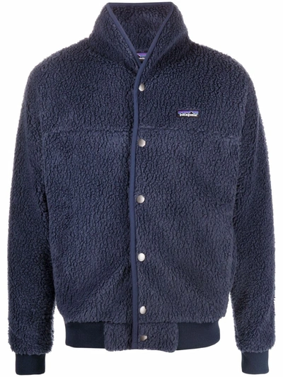 Patagonia Retro-x® Snap-front Fleece Jacket In 蓝色