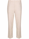 THEORY STRAIGHT-LEG CROPPED TROUSERS