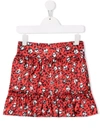 THE MARC JACOBS FLORAL PRINT TIERED SKIRT