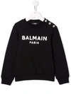 BALMAIN LOGO PRINT SWEATSHIRT