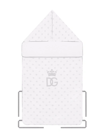 Dolce & Gabbana Dg Logo-print Sleeping Bag In White