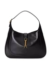 Gucci Women Jackie 1961 Medium Leather Shoulder Bag In Black