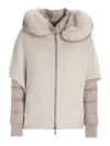 Moorer Fresia-le Down Coat In Marmo